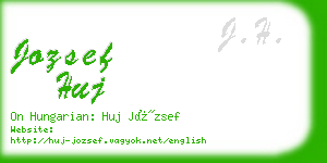 jozsef huj business card